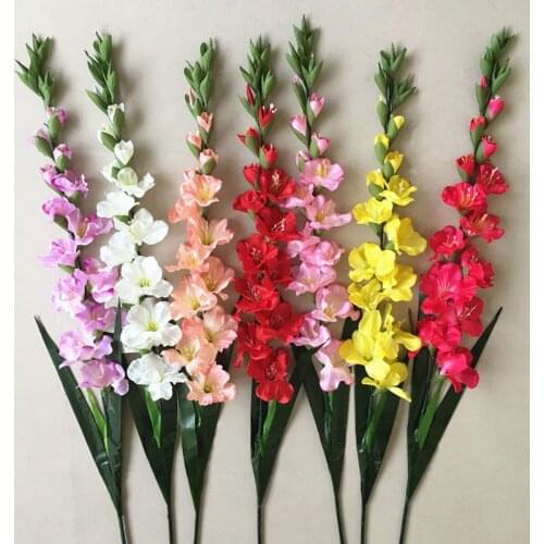 Artificial Butterfly Orchid Flower Pretty Silk Fake Flowers Wedding Bouquet Party Decor Artificial Potted Fake Flower