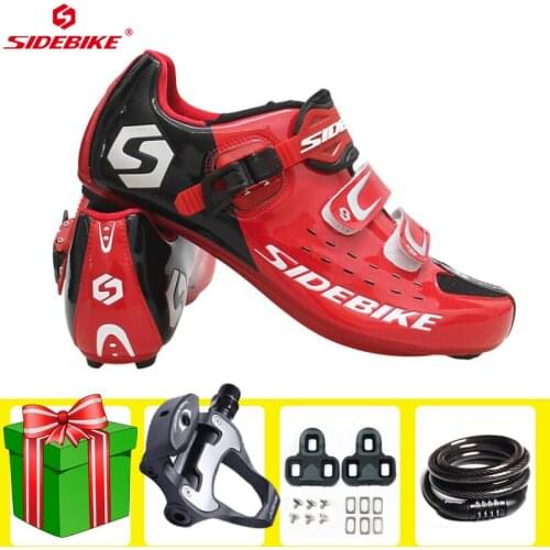 Sidebike Men Cycling Shoes add pedal set Ultralight Self-Locking Pro Road Bike Triathlon Shoes Bicycle Lock men Sneakers women