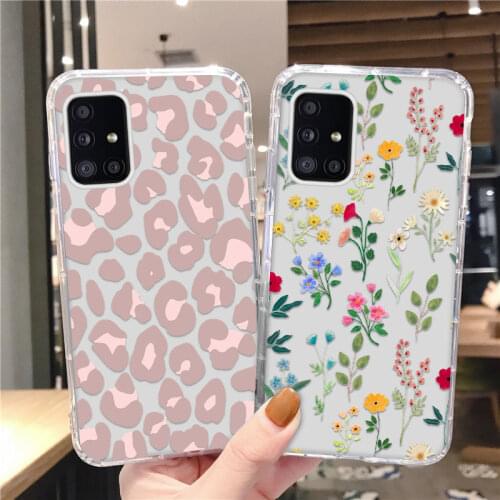 Leopard Airbag Case For OPPO A72 A52 A92 A53S A33 A32 2020 Cover Funda Realme 7 Pro C21 C17 C15 C12 C11 7i 5S 5i 6i Nazro 10 20