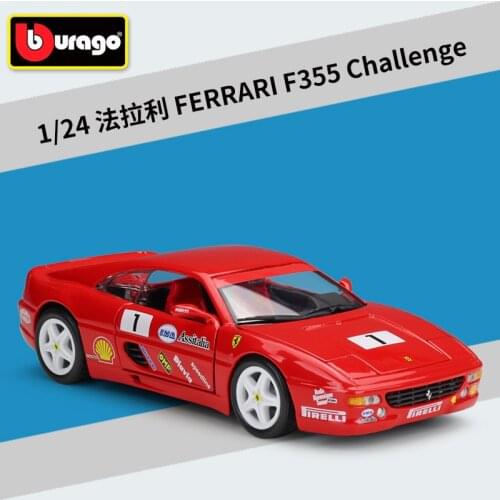 Bburago 1:24 FERRARI F355 simulation alloy car model Collect gifts toy