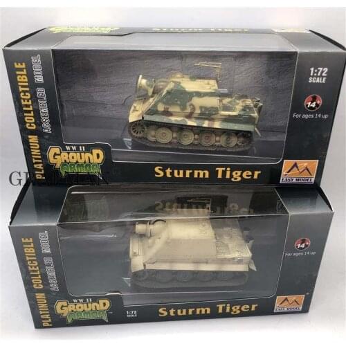 1/72 WWII German Sturm Tiger Tank Germany Army Sturmtiger Finished Model Easymodel Toy