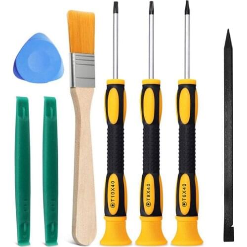 8Pcs/Set Torx T8 T6 T10 H35 Screwdriver Opening Tools Set Repair Tool Kit Screw Driver Pry for One 360 PS3 PS4