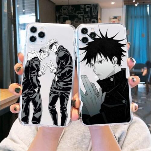 New Anime Jujutsu Kaisen Phone Case for IPhone 12 Mini Pro Max Soft TPU Cover Coque for IPhone 11 X XR XS Max 6s 7 8Plus SE2020