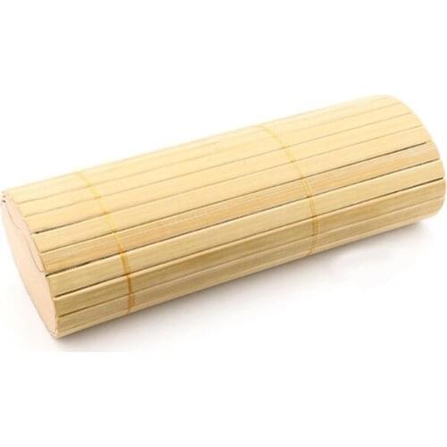 New Bamboo Strip Oval Sunglasses Box Durable Natural Environmentally Friendly Glasses Case 2XPC