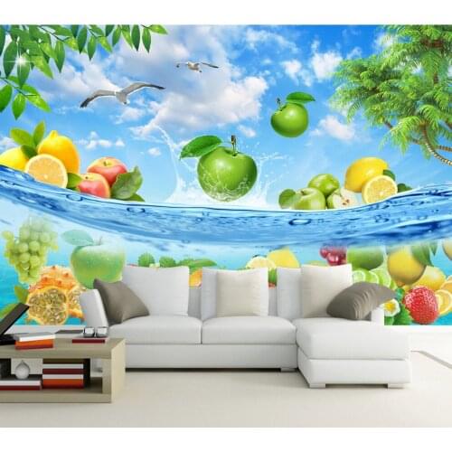 Large Fruits Murals Summer Papel 3d Wallpaper Murals 3d Wall Photo Mural for Bedroom TV Background 3d Wall Mural 3d Wall paper