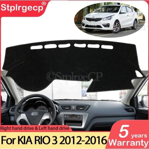 For KIA RIO 3 K2 2012 2013 2014 2015 2016 Russian Versions Anti-Slip Mat Dashboard Cover Pad Sunshade Dashmat Carpet Accessories