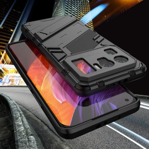 Shockproof Phone Case for Xiaomi Mi 11 Mi11 Lite 5G Ultra Mi 11i Camera Lens Protection Back Kickstand Phone Cover Stand Capas