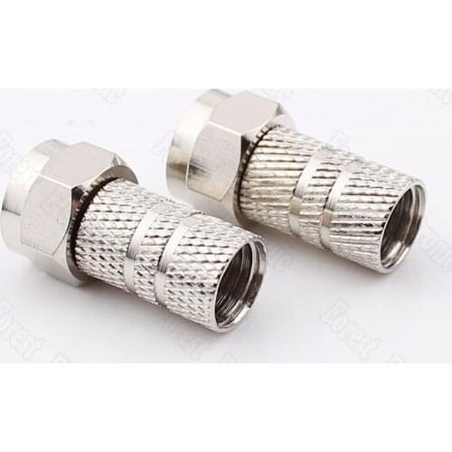 Selg-tight F Head Connector Inch Satellite Digital Set - top Box Connector 75-5 Thickening