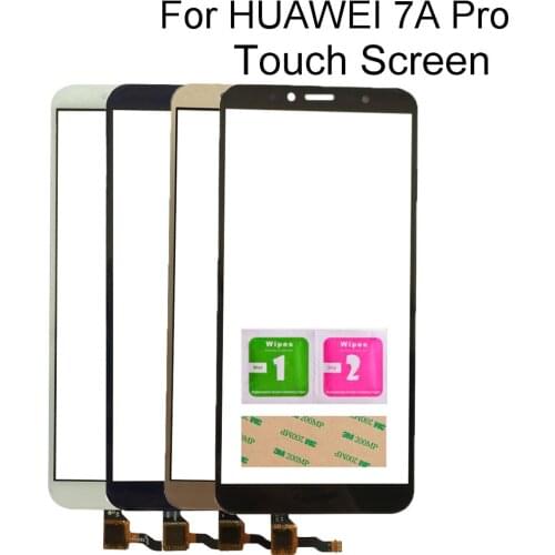 Touch Screen For Huawei Honor 7A Pro AUM-L29 Digitizer Panel Sensor 3M Glue Wipes Touch