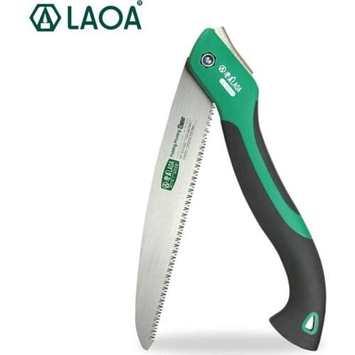 LAOA 250MM Folding Saw SK5 Saw blade Garden Wood Hand Saw Garden pruning Outdoor camping