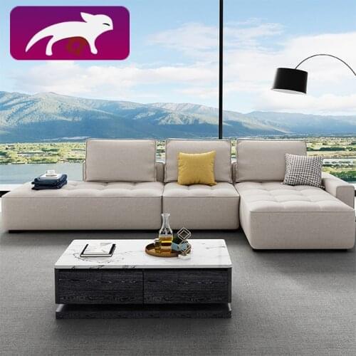 HRZ fabric sofa corner type living room furniture sofa with backrest