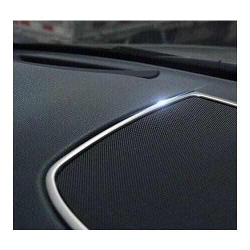 Yimaautotrims Stainless Steel Interior For BMW X5 F15 2014-2018 / X6 F16 2015 - 2018 Dashboard Console Speaker Frame Cover Trim