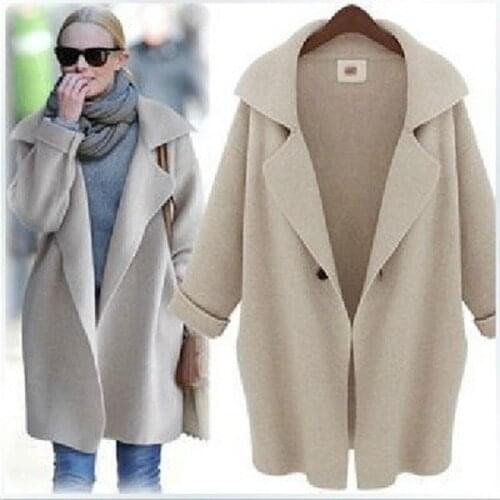 Autumn New Sweater Jacket Wind Loose Shawl Medium Long Knit Womens Cardigan winter clothes women 2020