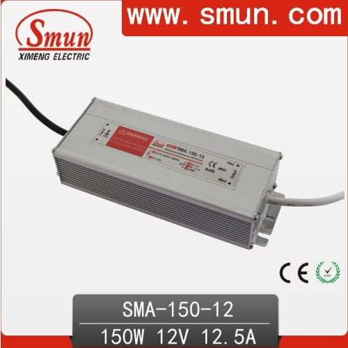 150W6-12A 12.5A constant current waterproof IP67 LED driver switching power supply for led strip light CE ROHS 1 year warranty