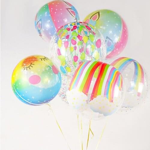 2pcs 20inch PVC Bubble Balloon Transparent Wedding Birthday Party Decoration Christmas Festival Party Supplies Palloncini Feste