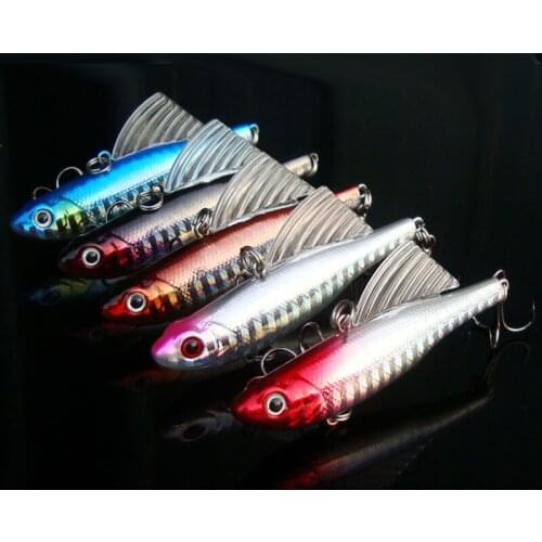 2017 AZJ New RU 6.5cm/14g Fishing Lures VIB Hard Bait Minnow with Two Treble Hooks Fishing Tackle Peche Equipment Accessory