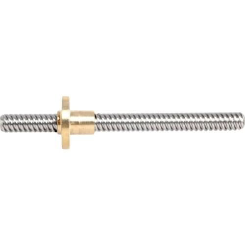 2021 New 8mm Acme threaded Rod Stainless steel Leadscrew+T8 Nut for c.c 3D printer Reprap