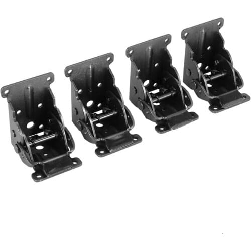 4Pcs Collapsible Support Frame Self-Locking Hinge Table Leg Fittings And Gussets - For Folding Legs Folding Workbench Folding De