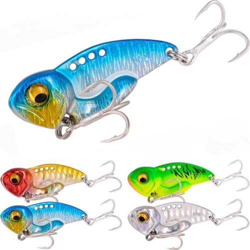 6pcs/lot Metal Vib Blade Fishing Lures 5g 7g 10g 12g 14g Long Shot Sinking Spinner Bait Artificial for Bass Pike Fishing Lure