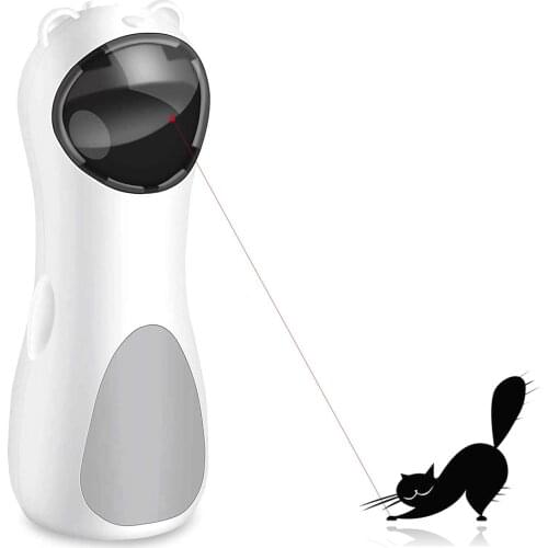 Automatic Cat Laser Toy, Interactive Smart Laser Pointer Cat Toy for Indoor Cats Kittens Dogs-USB Charging/Battery Powered