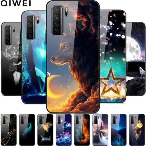 For Huawei Nova 7 SE Case Silicone Bumper Tempered Glass Hard Back Cover For Huawei Nova7 Pro 5G Nova 7SE Nova7se Phone Cases