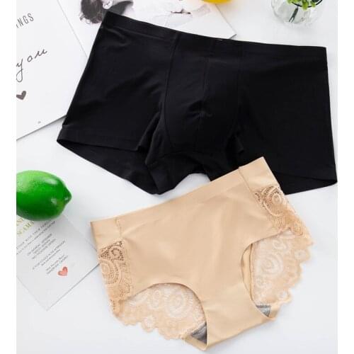 DENNYLITER Shorts Men Underwear Soft Boxers Men Boxershorts Plus Size Mens Underwear Seamless Panties Women Lovers Underwear