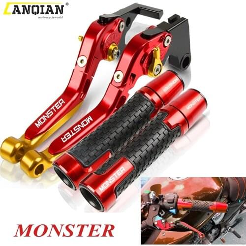For DUCATI 821MONSTER 821 MONSTER 2014 2015 2016 Motorcycle Accessories Adjustable Brake Clutch Lever Handlebar Handle Grip Ends