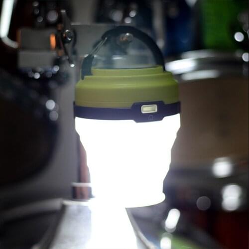 Travel LED Camping Lamp Fishing Tent Garden Lantern Solar Bright Collapsible Camping Home Emergency Lights for Car Garage Patio