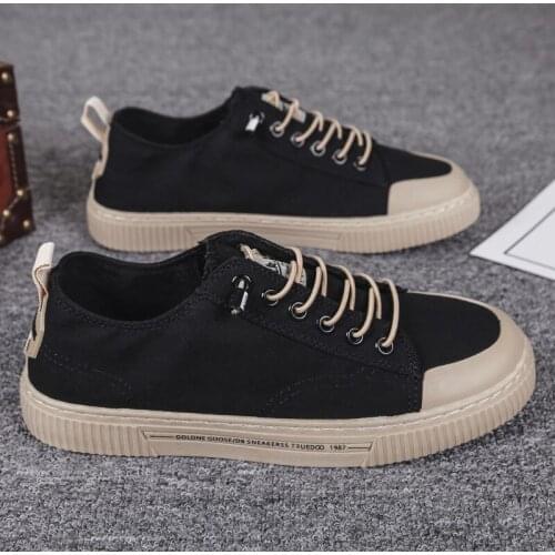 Canvas Sneakers Mens Sports Shoes Platform Vintage Casual Footwear Round Head Vulcanized Shoes Tennis Canvas Shoes for Men