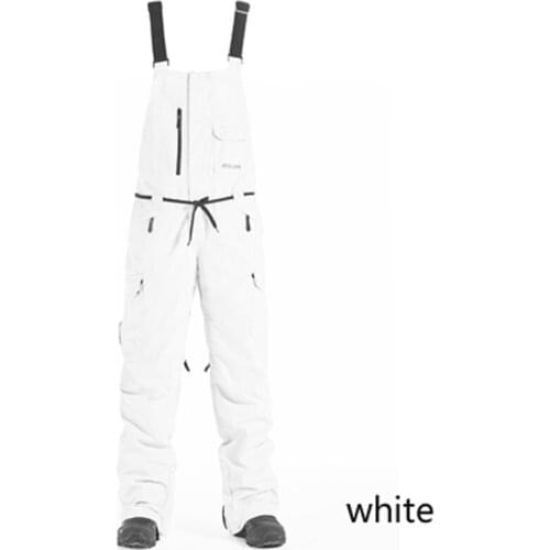 Overalls Women and Men Snow Suit Strap Pants Snowboard Clothing Trousers 10k Waterproof Windproof Winter Outdoor Wear Ski Bibs