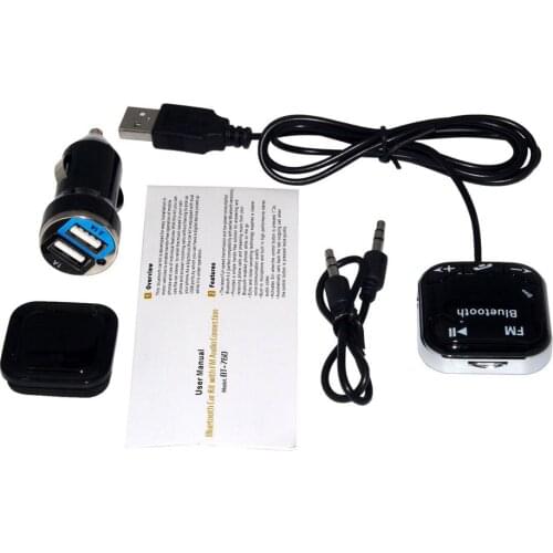 Wireless Bluetooth Car Kit FM Transmitter MP3 Player w/ USB SD LCD Remote Handsfree Support TF Card