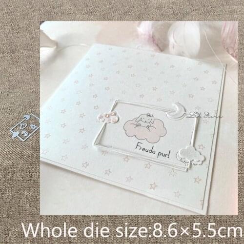 XLDesign Craft Metal Cutting Die mold moon cloud frame decoration scrapbook Album Paper Card Craft Embossing die cuts