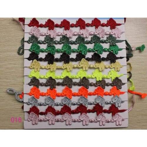 Min order $15) 12pcs/bag mix colors19 shapes Pretty Gift Lace Wing Bracelet Ladies Handmade Italy Wrist Bracelet Italian Style