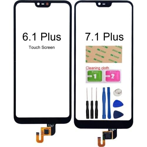For Nokia X6 6.1 Plus Phone Touch Screen Digitizer For Nokia 7.1 Plus Touch Glass Panel Sensor Parts
