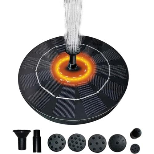 3W Solar Fountain 6 LED Solar Fountain Garden Water Fountain Swimming Pool Pond Decoration Solar Panel Powered Fountain For Gard