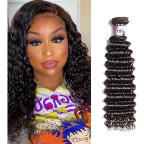 Stema Brazilian Hair Weave Deep Wave 1/3/4 Bundles 8-28Inch 100% Human Hair Remy Hair Extension Natural Color Free Shipping