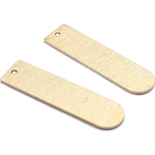 10pcs Textured Brass Charms 9x35mm Rectangle Orbit Charms Pendant For Handmade Hanging Earrings Jewelry Findigns Making