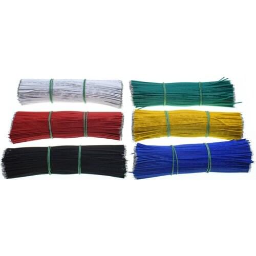 100pcs/Lot Tin-Plated Jumpers Breadboard PCB Solder Cable 24AWG 20CM Fly Jumper Wire Cable Tin Conductor Wires Connector Wire