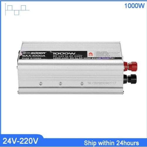 1000W Home Inverter 24V to 220V Modified Wave Inveter wiht 5V USB Charging Port/24V Car Power Inverter Power Modified Sine Wave