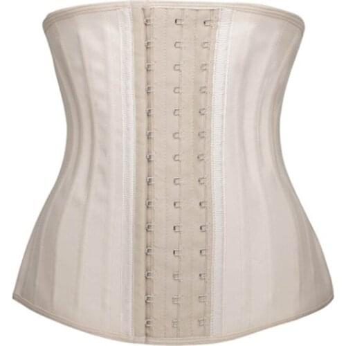 25 Steel Bones Latex Corset Waist Trainer Corset Slimming Latex Cincher Plus Size Shaper Waist Corset Harness Bustier Corselet