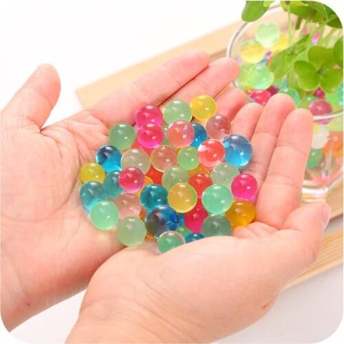 5000Pcs=2bags Home decoration Pearl Shaped Water Beads Crystal mud Soil Hydrogel Decor For wedding Kids Toy Balls