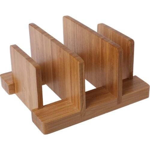 Bamboo Cutting Board Storage Rack Pot Lids Holder Organizer Shelf Kitchen Decor Dropshipping