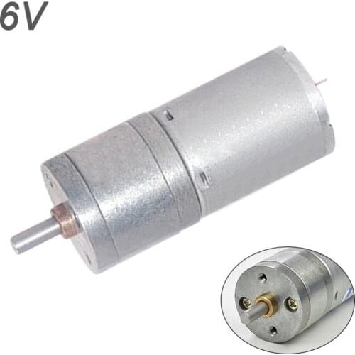 Electric Motor 6V JGA25-370 Geared Motor DC Motor 6V Electric Gear Motor High Torque Converter