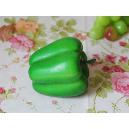 Pepper pimento toy Food Green Bell Pepper Pimento Vegetable Toy Model Simulation Food Educational Kid Pretend Play House