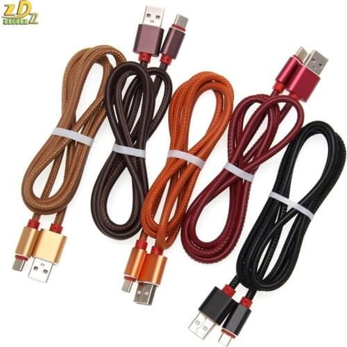 500pcs/lot High quality Serpentine Leather Type-c Micro Usb 5pin 8pin Fast Charging Data Cable for Iphone Huawei Xiaomi 0.25m/1m