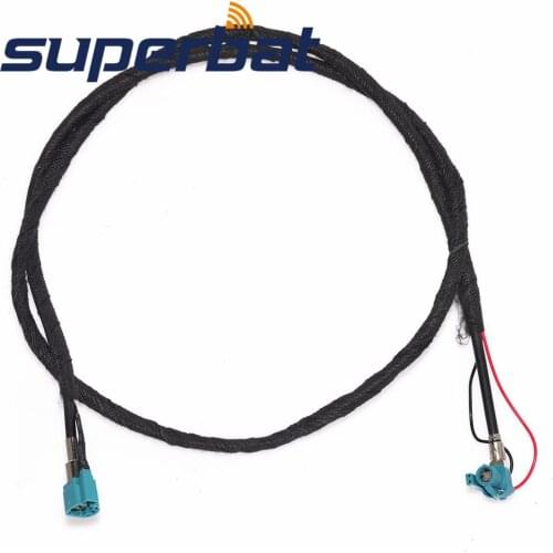 Superbat Fakra HSD Cable Assembly Z Code Right Angle Female Jack to Z Code Straight Pulg 120cm