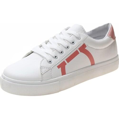 Women White Flats Pu Soft Leather Sneakers comfortable Lace Up Casual Autumn Woman Vulcanized Shoes Flat Fashion Loafers U13-66