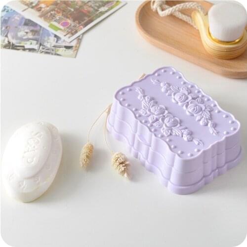 Hot Bathroom Plastic Soap Dish Storage Holders Box Dishes Kitchen Storage Holder Organizer Basket Bathroom Accessories Product