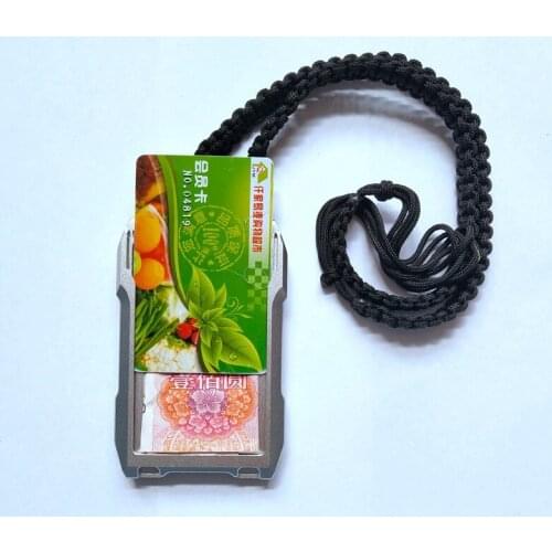 Metal RFID Blocking Card Wallet Men Business Badge Credit ID Bank Card Holder Small Aviator Minimalist Wallets for Man Tarjetero