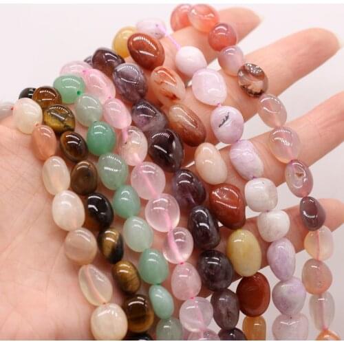 2021 New Natural Stone Gemstone Beaded Handmade Crafts Making DIY Retro Exquisite Bracelet Necklace Anklet Jewelry Beads 10-12mm